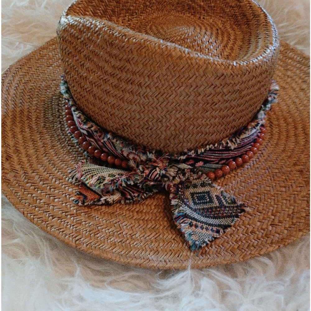 SALE Rare Wyeth boho dreams straw hat